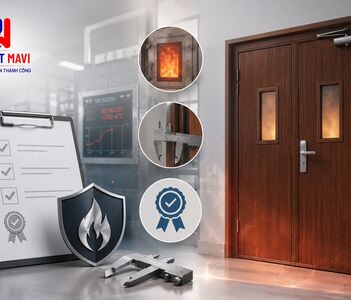 Cửa chống cháy vân gỗ có những hình thức kiểm định nào?