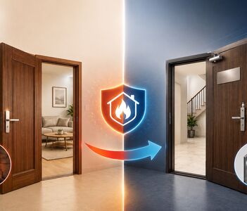 Có nên nâng cấp cửa hiện tại thành cửa chống cháy không? So sánh cửa thường và cửa chống cháy