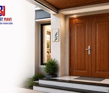 Cửa thép vân gỗ 2 cánh: Xu hướng được ưa chuộng trong công trình nhà ở hiện đại
